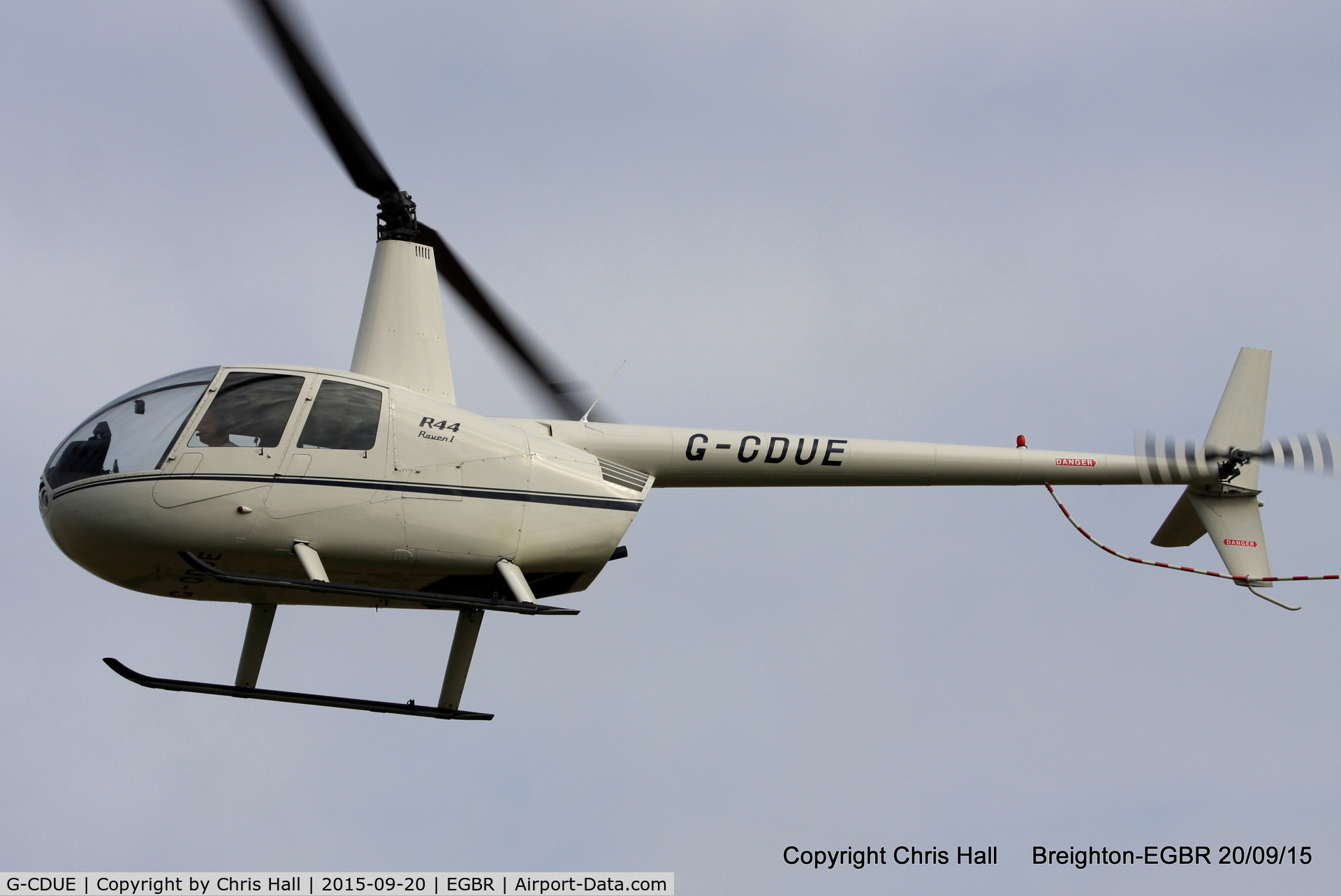 G-CDUE, 2005 Robinson R44 Raven C/N 1549, at Breighton's Heli Fly-in, 2015