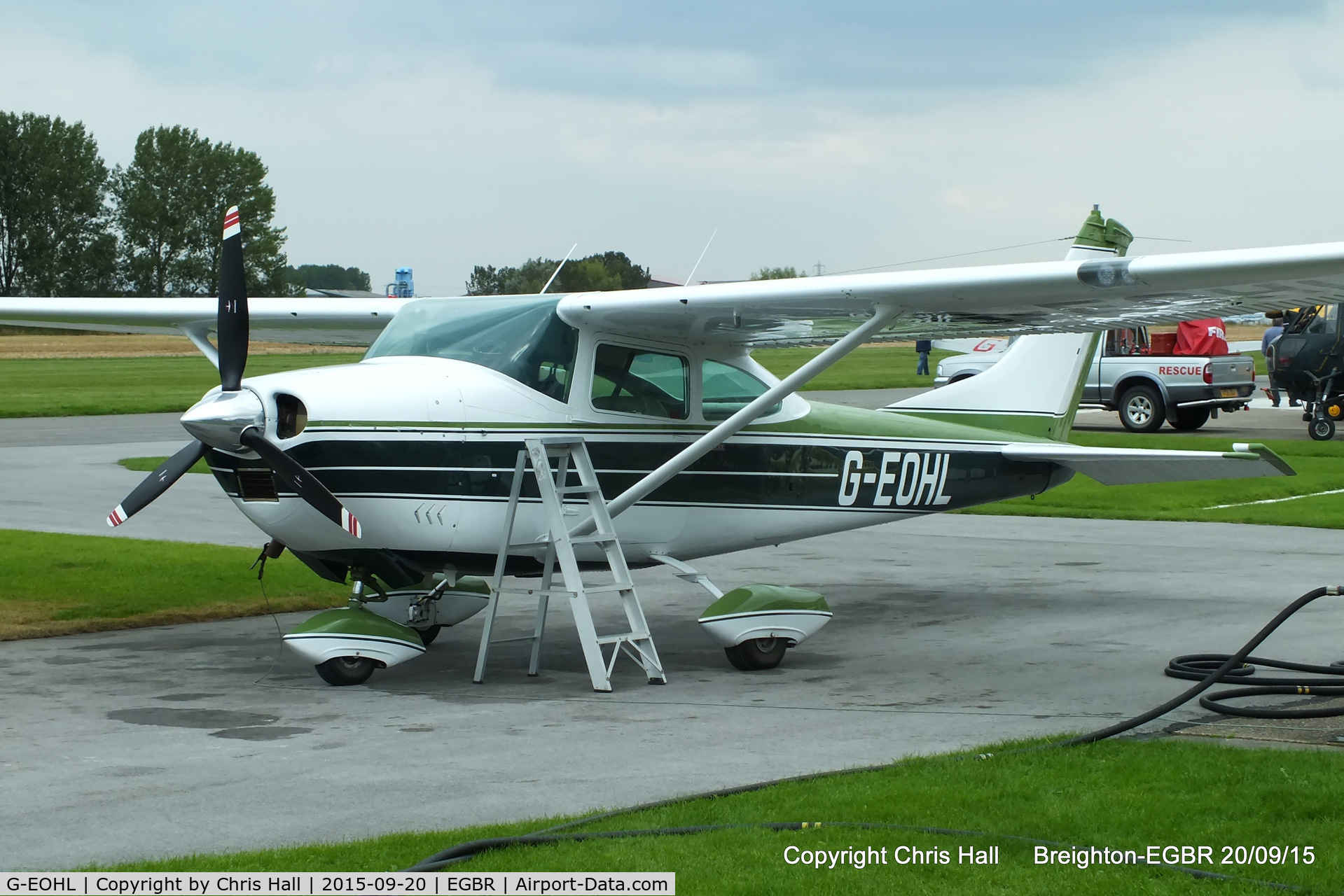 G-EOHL, 1968 Cessna 182L Skylane C/N 182-59279, at Breighton's Heli Fly-in, 2015