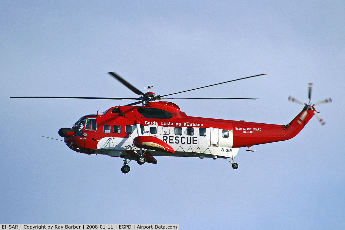 EI-SAR, 1962 Sikorsky S-61N C/N 61143, Sikorsky S-61N [61143] (Irish Coast Guard) Aberdeen-Dyce~G 11/01/2008
