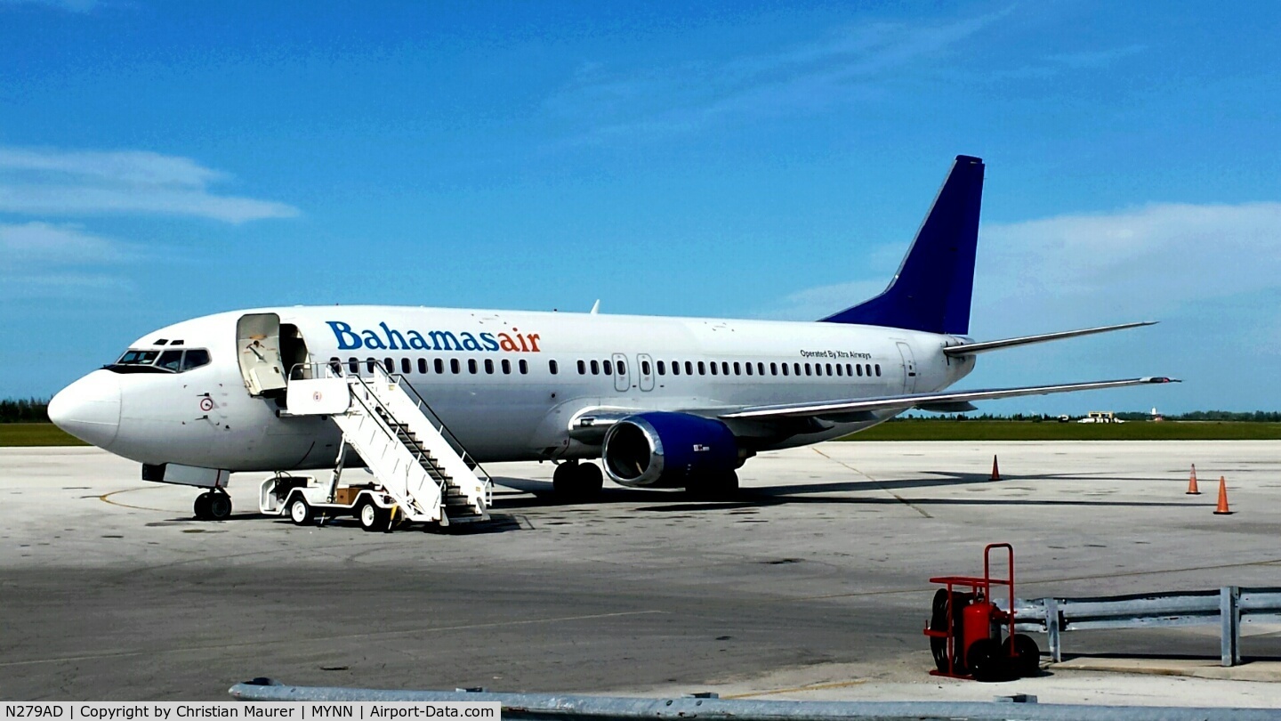 N279AD, 1992 Boeing 737-4Q8 C/N 26279, Bahamas Air