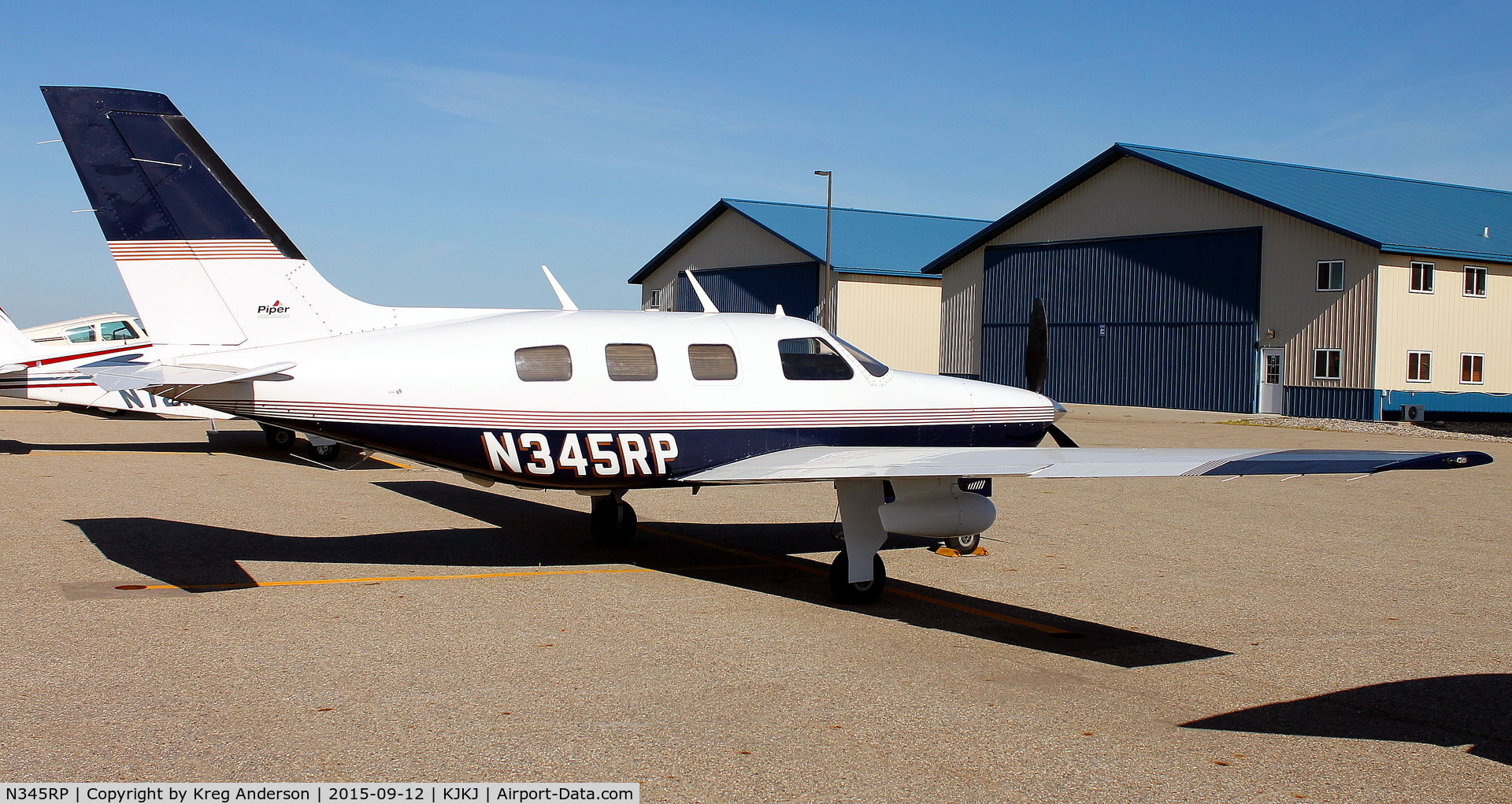 N345RP, 1990 Piper PA-46-350P Malibu Mirage C/N 4622096, 2015 Moorhead Airport Fly-in