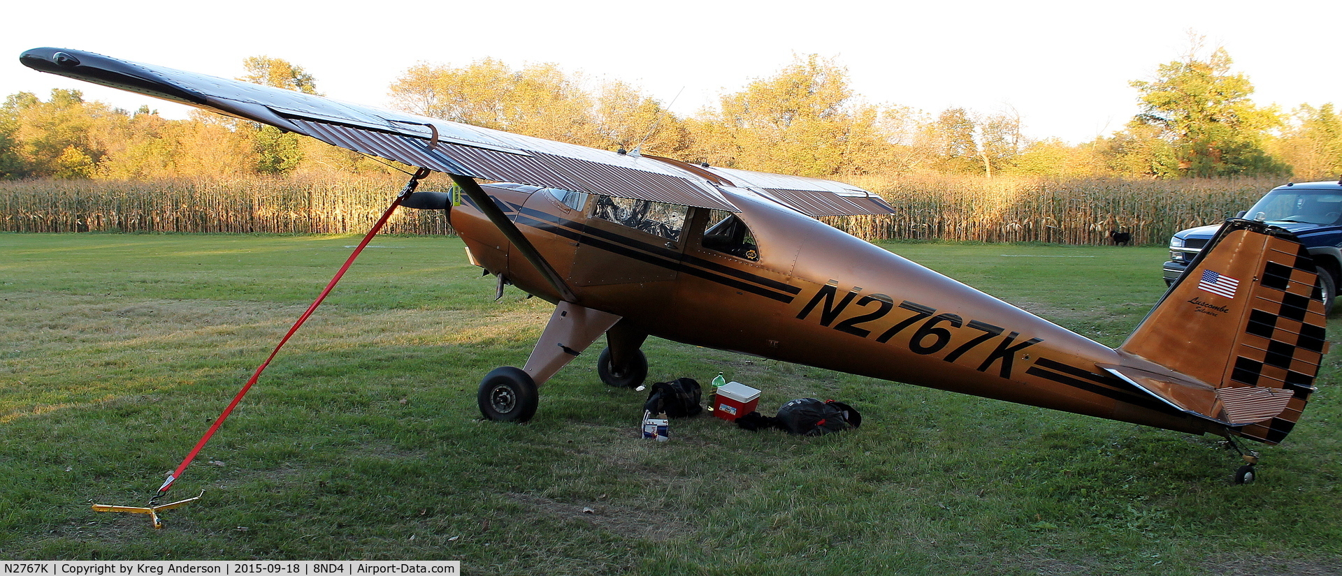 N2767K, 1947 Luscombe 8E Silvaire C/N 5494, 2015 EAA Chapter 1342 Fall Hog Roast and Camp Out