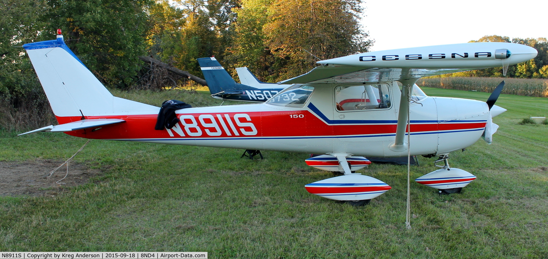 N8911S, 1965 Cessna 150F C/N 15062211, 2015 EAA Chapter 1342 Fall Hog Roast and Camp Out