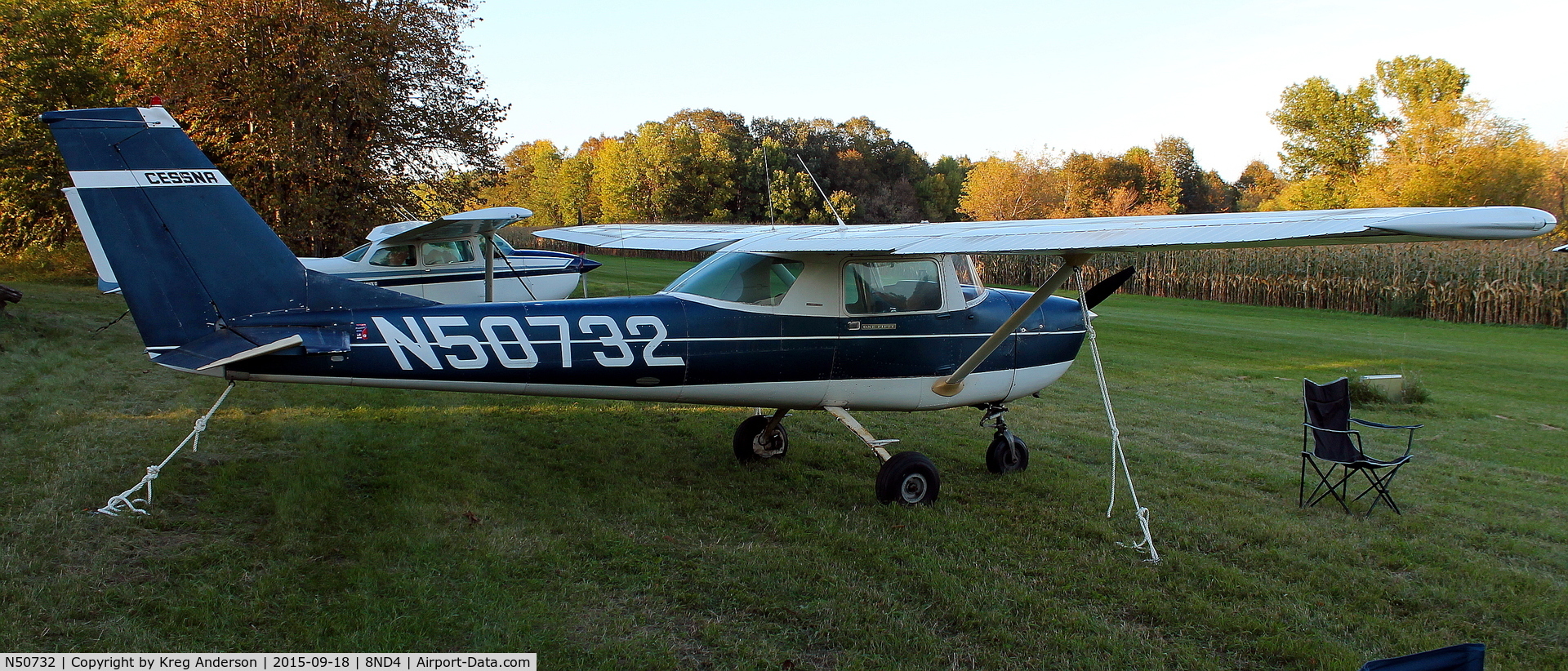 N50732, 1968 Cessna 150J C/N 15069515, 2015 EAA Chapter 1342 Fall Hog Roast and Camp Out