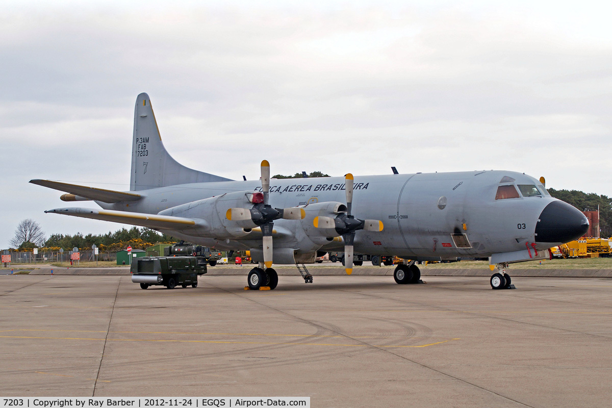 7203, 1965 Lockheed P-3AM Orion C/N 185-5110, Lockheed P-3AM Orion [5110] (Brazilian Air Force) RAF Lossiemouth~G 24/11/2012