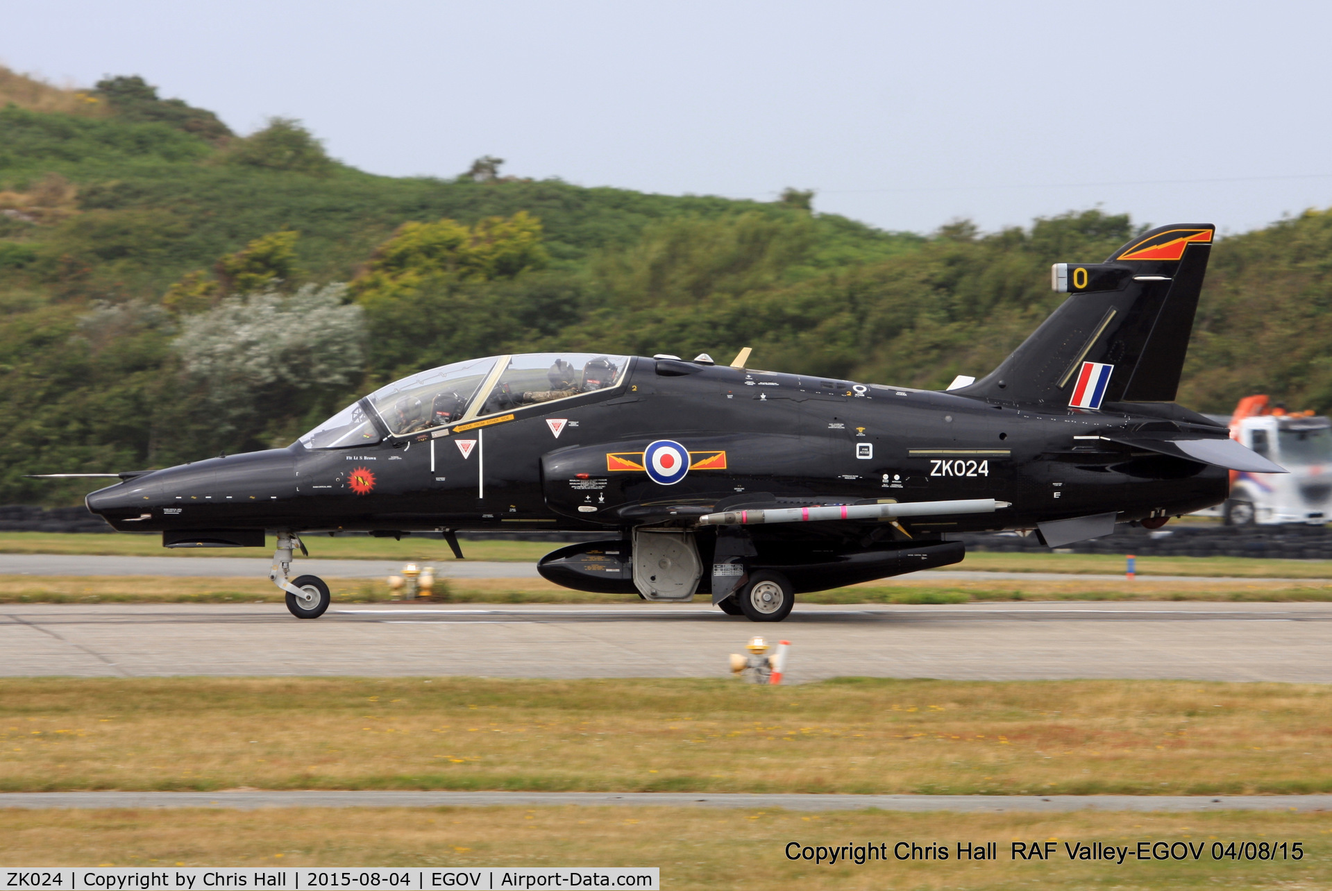 ZK024, 2009 British Aerospace Hawk T2 C/N RT015/1253, RAF IV Sqn