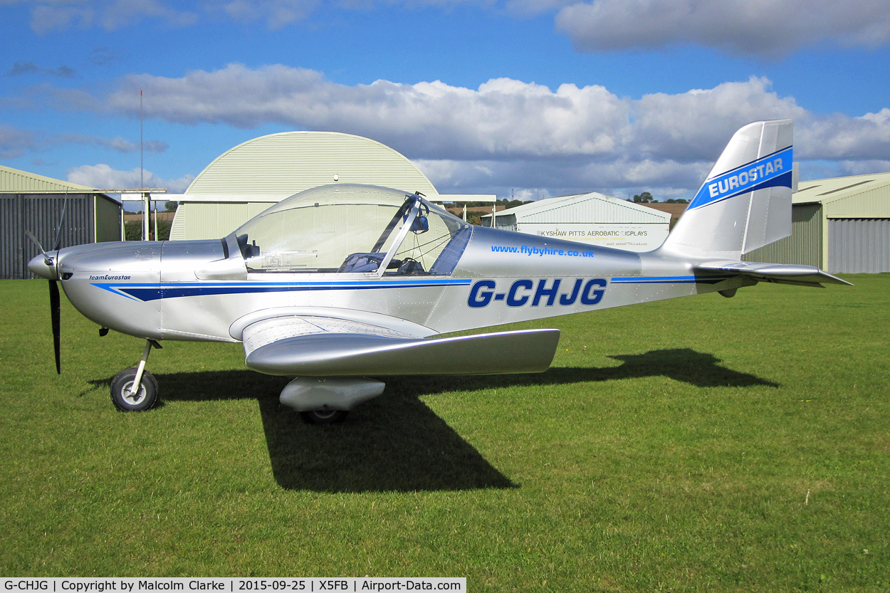 G-CHJG, 2012 Cosmik EV-97 TeamEurostar UK C/N 3938, Cosmik EV-97 TeamEurostar UK, Fishburn Airfield, September 25th 2015.