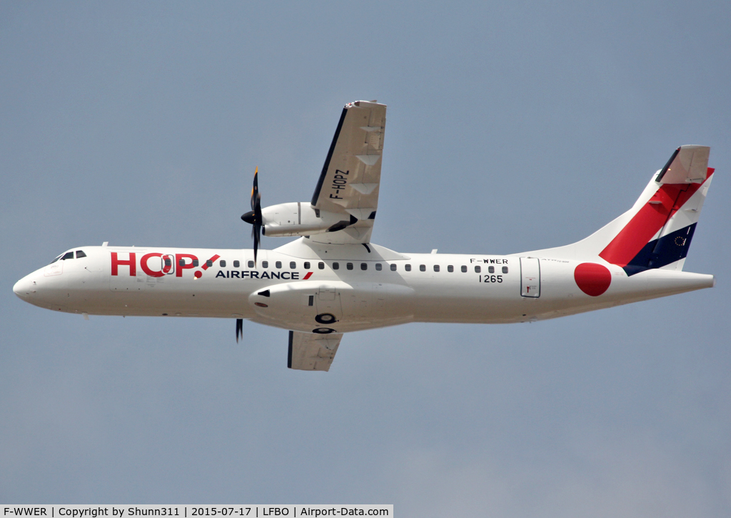 F-WWER, 2015 ATR 72-212A C/N 1265, C/n 1265 - To be F-HOPZ