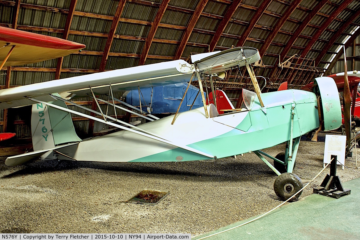 N576Y, 1931 Nicholas Beazley NB-8G C/N K-18, Displayed at Old Rhinebeck Aerodrome in New York State