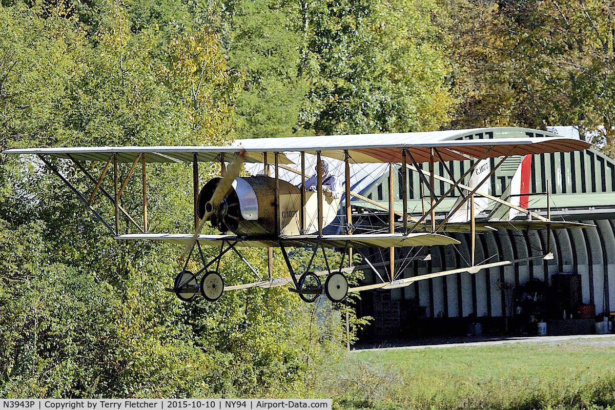 N3943P, 1983 Caudron G-3 C/N 1914-2, Displayed at Old Rhinebeck Aerodrome in New York State