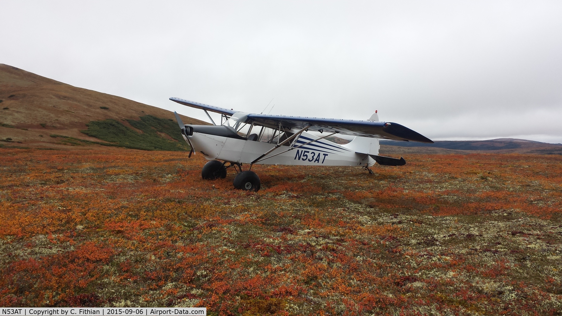 N53AT, 1976 Arctic Aircraft Co Inc S-1B2 C/N 1004, N53AT, foothills of the Alaska Range.