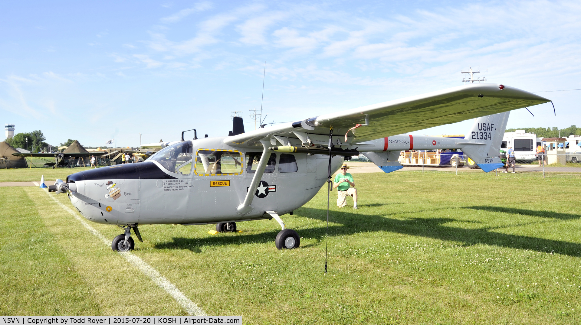 N5VN, 1967 Cessna O-2A Super Skymaster C/N 337M-0040, Airventure 2015