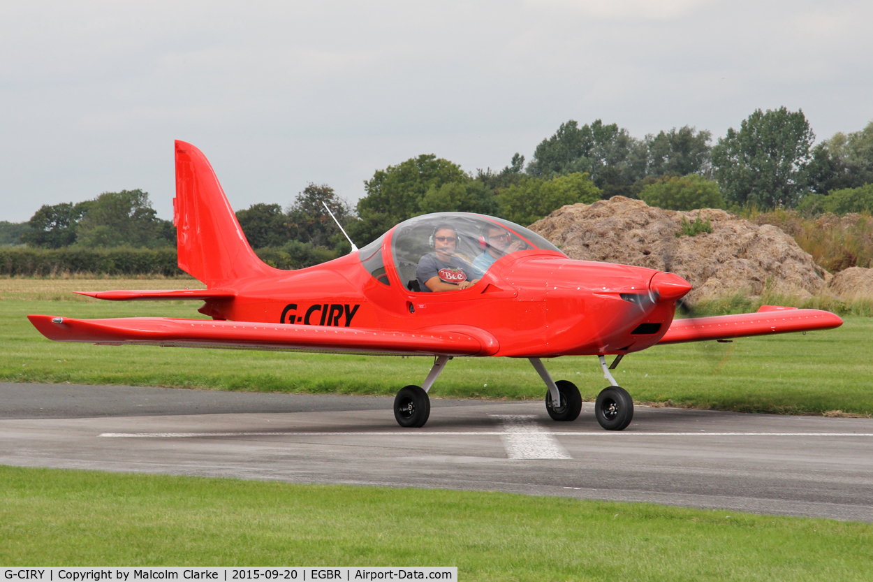 G-CIRY, 2015 Evektor EV-97 Eurostar SL C/N 2015-4222, Evektor Aerotechnik EV-97 Eurostar SL at The Real Aeroplane Company's Helicopter Fly-In, Breighton Airfield, September 20th 2015.