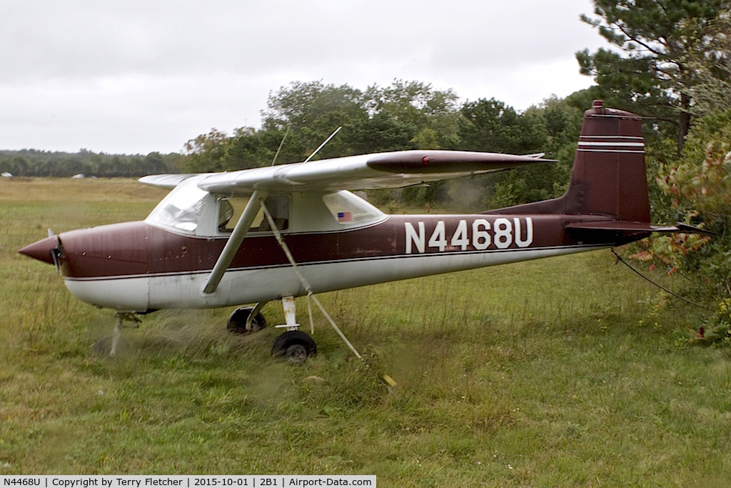 N4468U, 1964 Cessna 150D C/N 15060468, A wet afternoon at Cape Cod Airport , MA