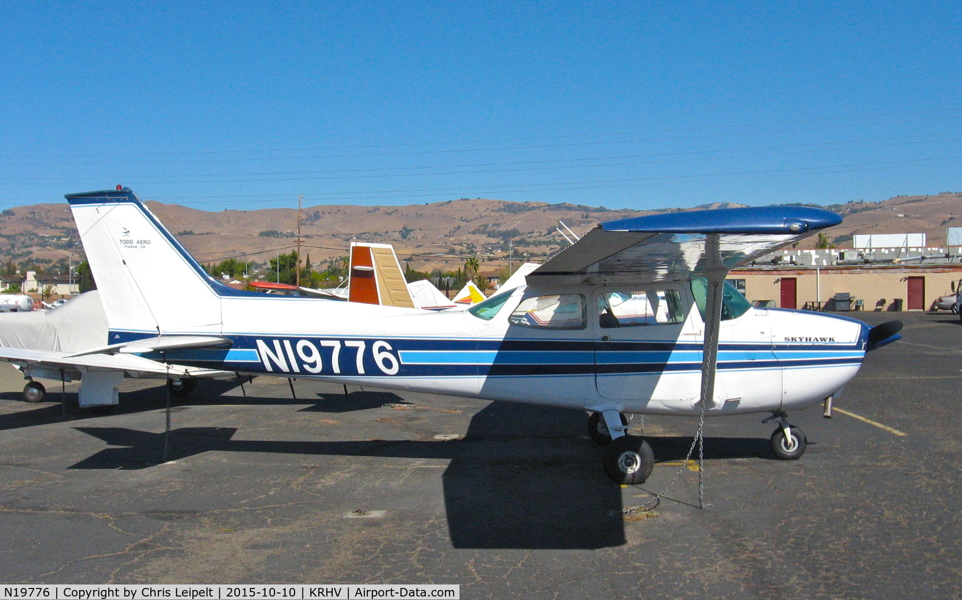 N19776, 1972 Cessna 172L C/N 17260743, Locally-based 1972 Cessna 172L sitting on the ramp at Reid Hillview Airport, San Jose, CA.