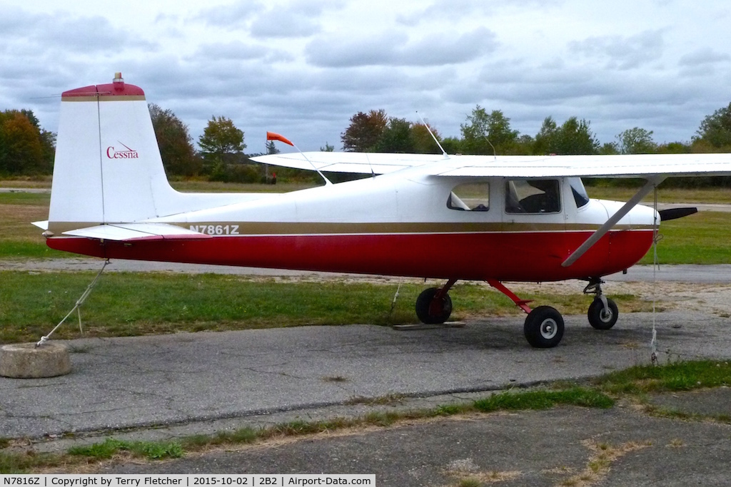 N7816Z, 1963 Cessna 150C C/N 15059916, Parked at Plum Island Airport , MA