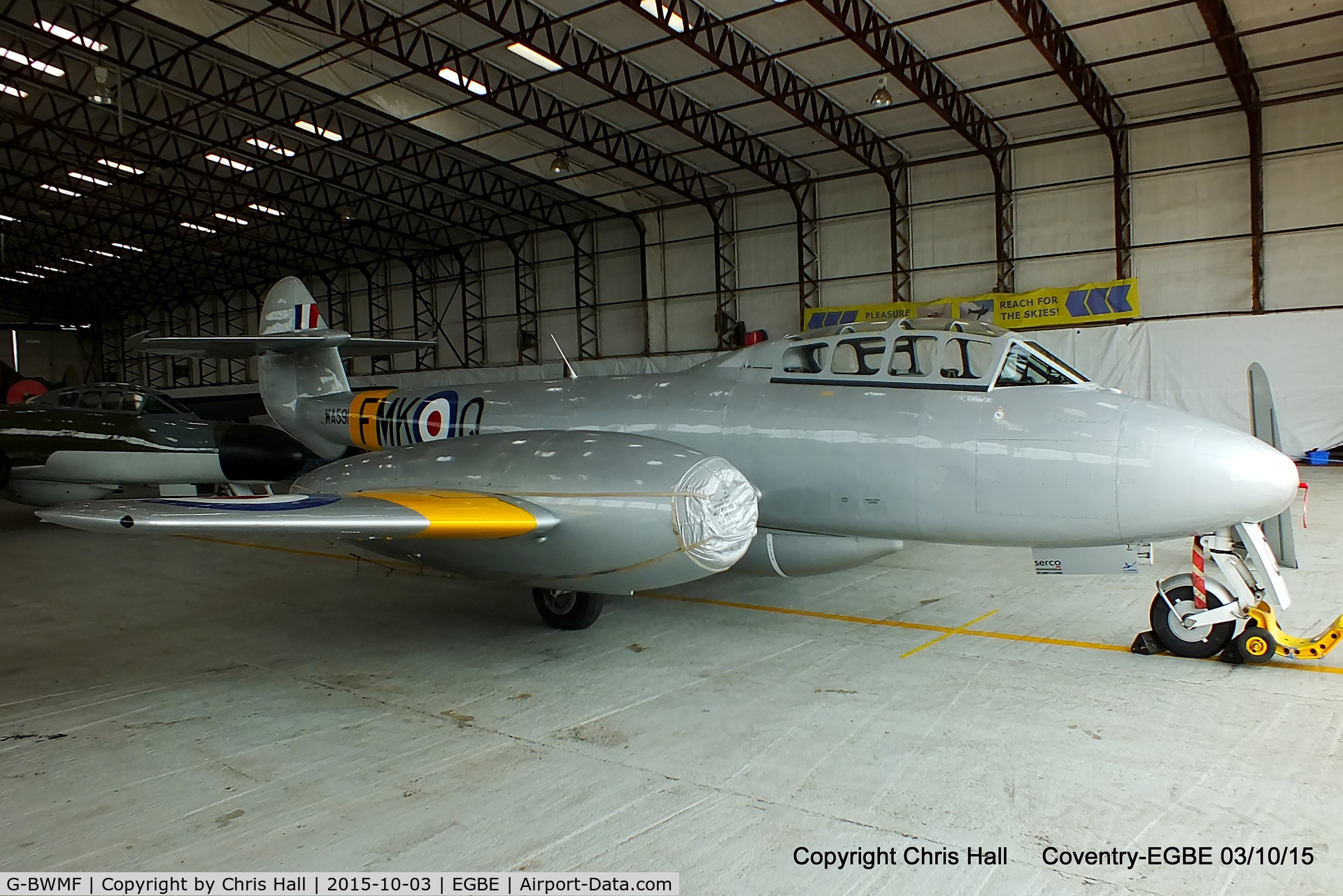 G-BWMF, 1949 Gloster Meteor T.7 C/N G5/356460, Aviation Heritage Ltd
