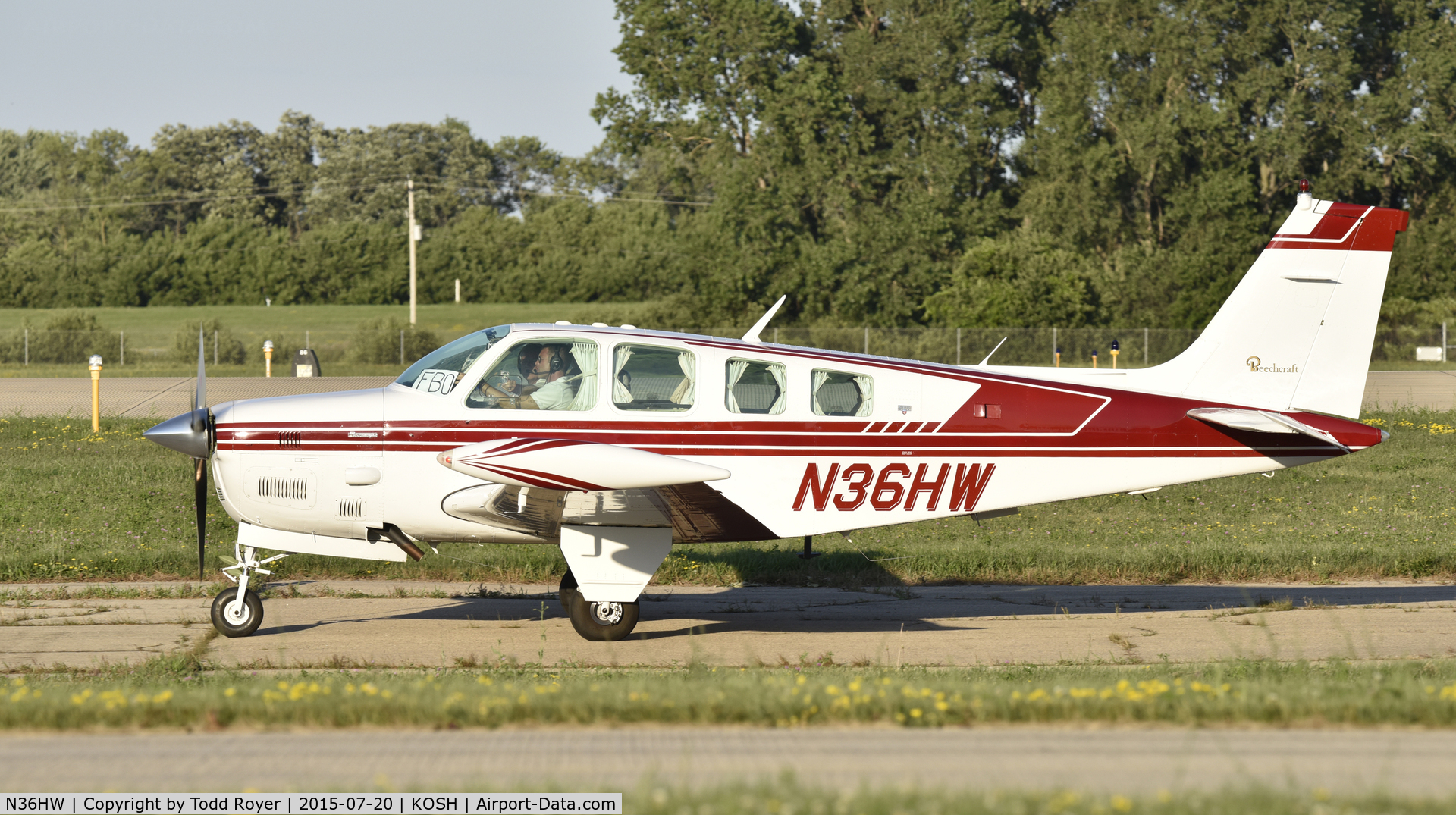 N36HW, 1980 Beech A36TC Bonanza 36 C/N EA-166, Airventure 2015