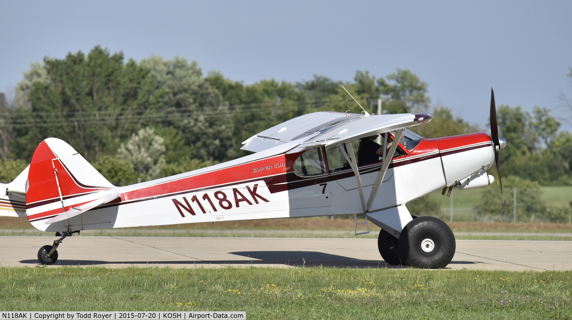 N118AK, Piper PA-18 Super Cub Replica C/N 00118, Airventure 2015