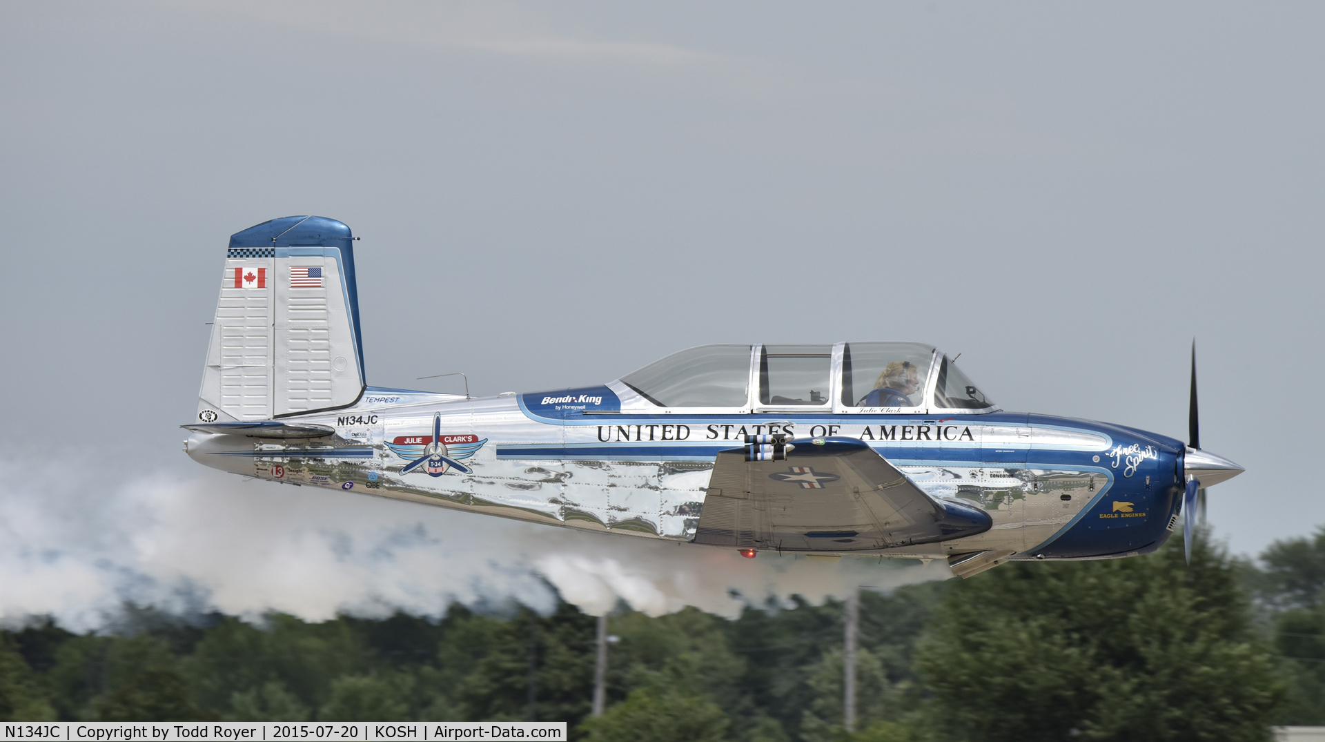 N134JC, 1955 Beech T-34-A (A45) Mentor C/N G-812, Airventure 2015