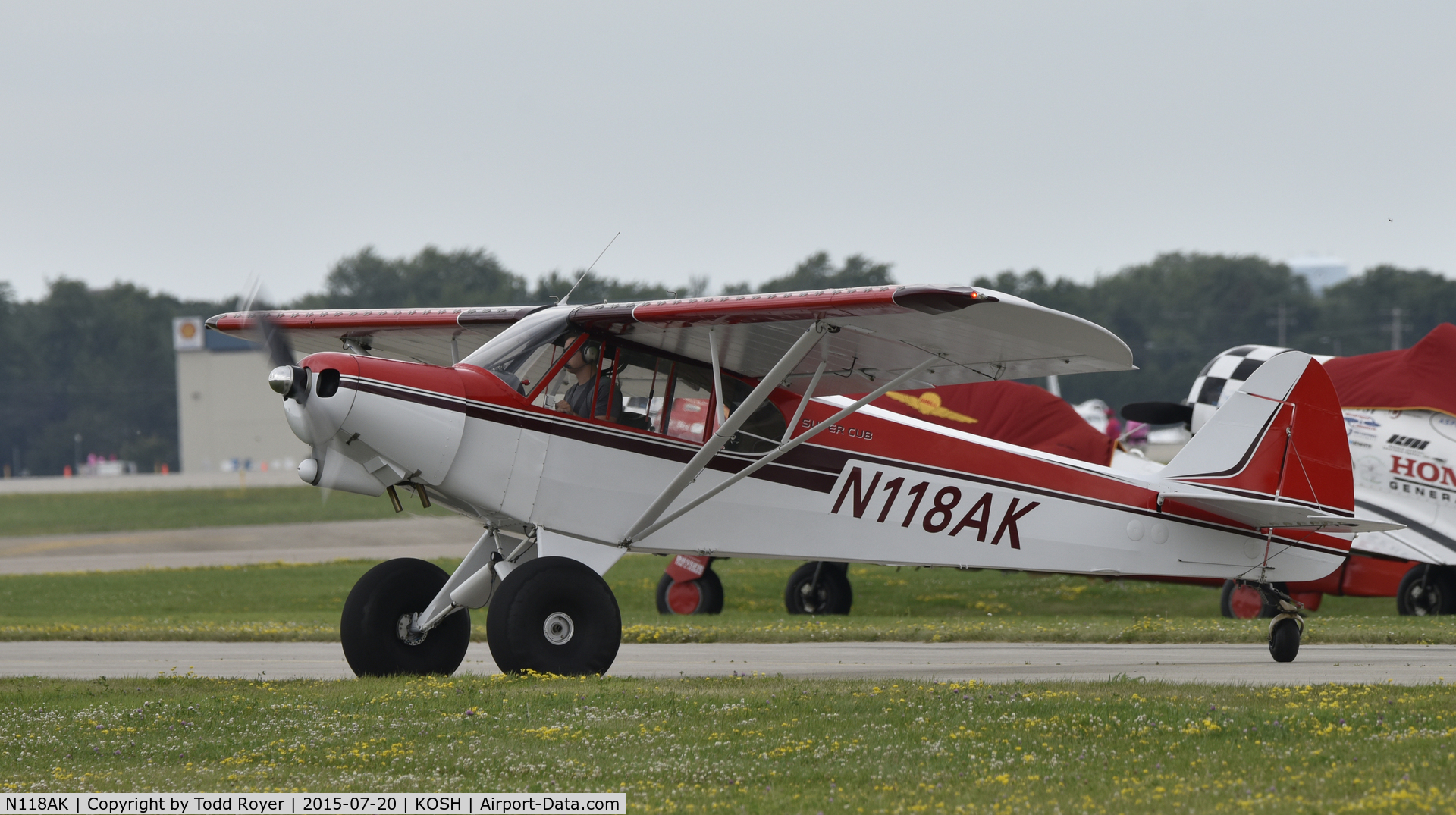 N118AK, Piper PA-18 Super Cub Replica C/N 00118, Airventure 2015