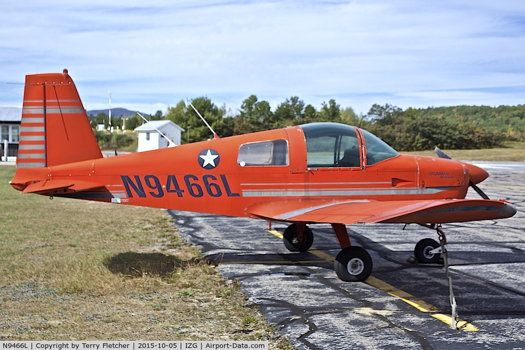 N9466L, 1971 American Aviation AA-1A Trainer C/N AA1A-0266, at Eastern Slopes Regional Airport near Fryeburg in Maine