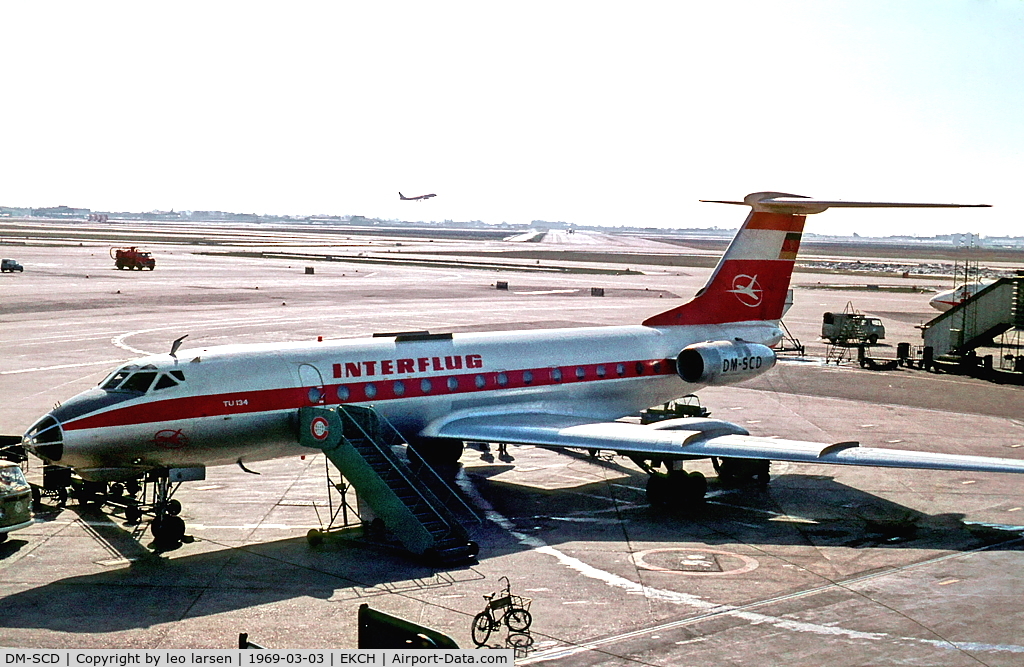 DM-SCD, 1969 Tupolev Tu-134 C/N 9350702, Copenhagen 3.3.69