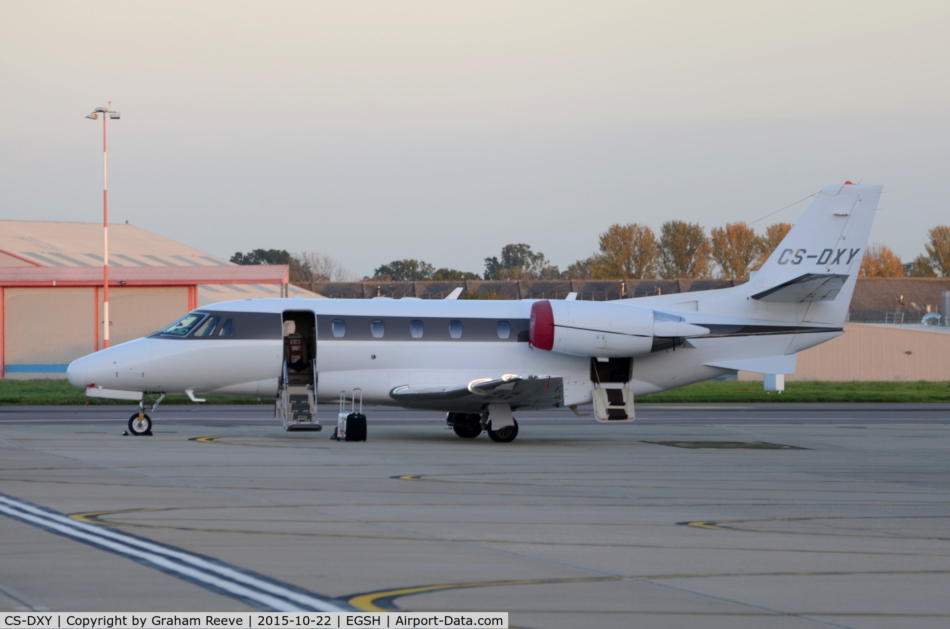 CS-DXY, 2008 Cessna 560 Citation Excel XLS C/N 560-5791, Parked at Norwich.