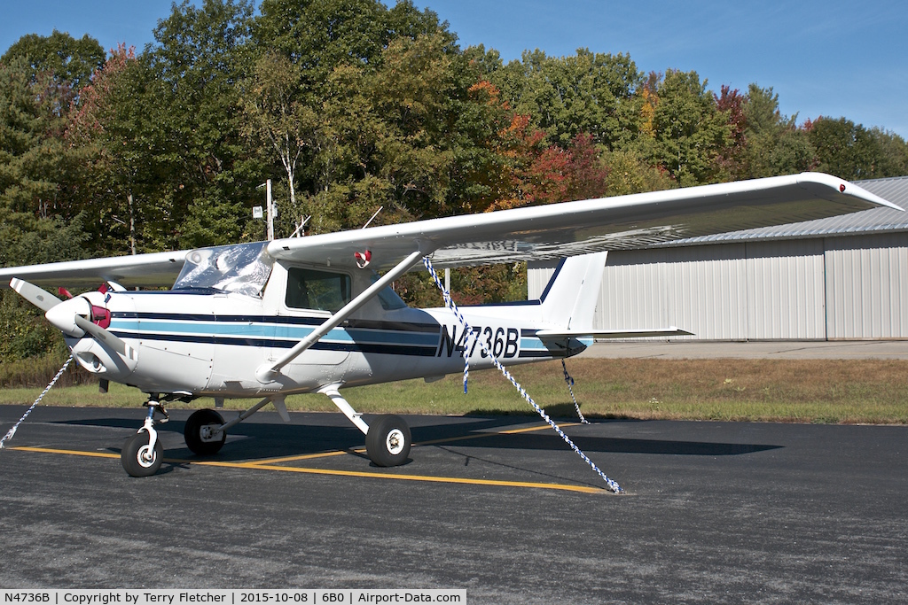 N4736B, 1979 Cessna 152 C/N 15283608, At Middlebury State Airport , Vermont