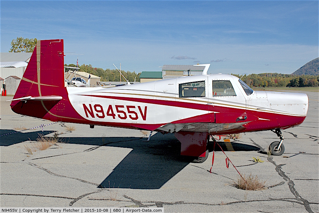 N9455V, 1970 Mooney M20E C/N 700034, At Middlebury State Airport , Vermont