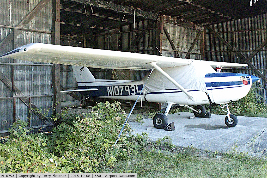 N10793, 1973 Cessna 150L C/N 15075044, At Middlebury State Airport , Vermont