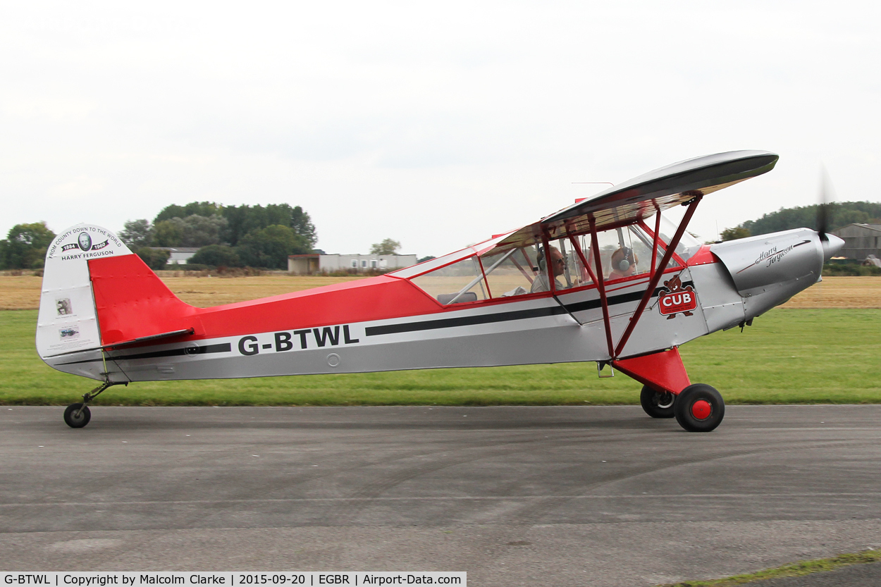 G-BTWL, 1992 Wag-Aero Sport Trainer C/N PFA 108-10893, Wag-Aero Sport Trainer at The Real Aeroplane Club's Helicopter Fly-In, Breighton Airfield, September 20th 2015.