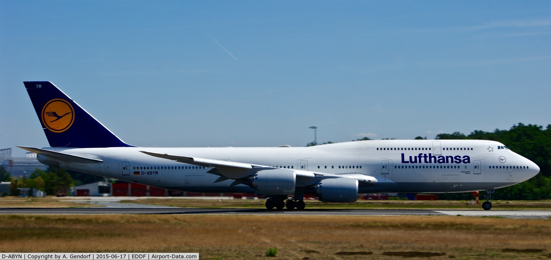 D-ABYN, 2014 Boeing 747-830 C/N 37838, Lufthansa, is here at Frankfurt Rhein/Main Int'l(EDDF)