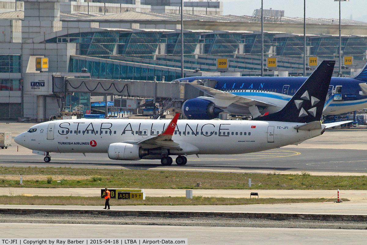 TC-JFI, 1999 Boeing 737-8F2 C/N 29771, Boeing 737-8F2 [29771] (THY Turkish Airlines) Istanbul-Ataturk~TC 18/04/2015