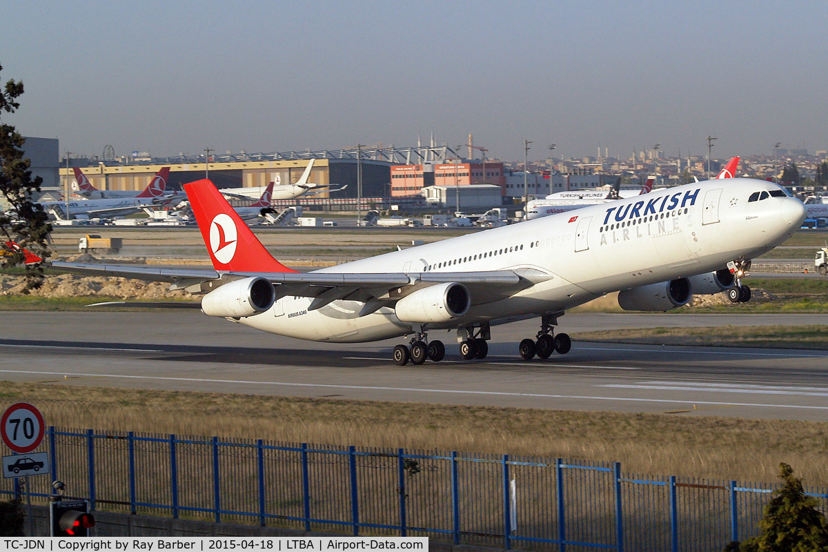 TC-JDN, 1997 Airbus A340-313X C/N 180, Airbus A340-313X [180] (THY Turkish Airlines) Istanbul-Ataturk~TC 18/04/2015