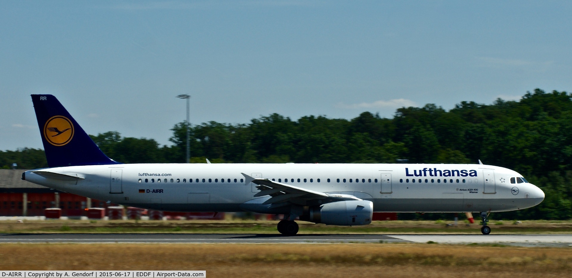 D-AIRR, 1995 Airbus A321-131 C/N 0567, Lufthansa, seen here speeding up at Frankfurt Rhein/Main(EDDF)