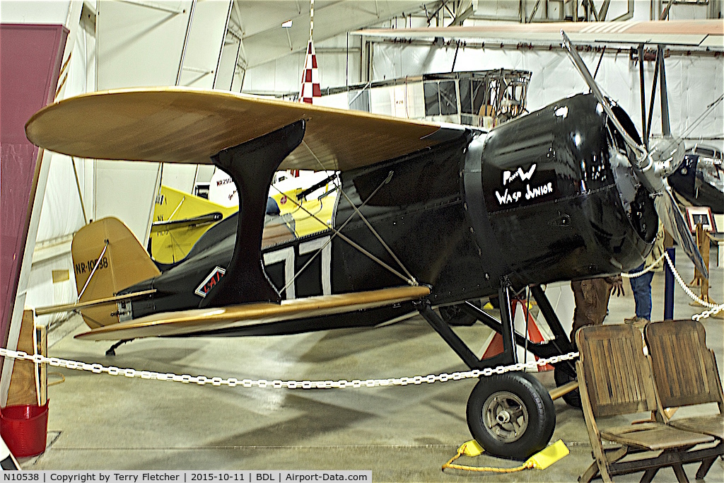 N10538, 1930 Laird LC-RW300 C/N 192, At the New England Air Museum at Bradley International Airport