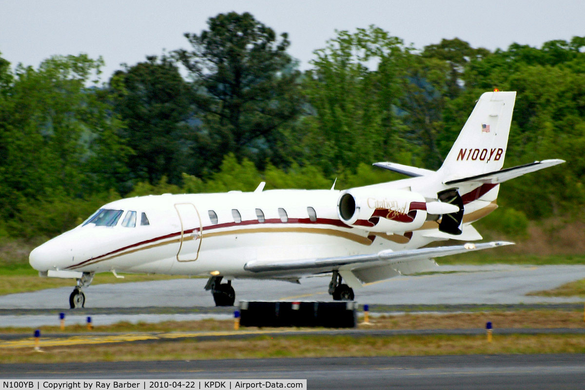 N100YB, Cessna 560XL Citation Excel C/N 560-5136, Cessna Citation Excel [560-5136] Atlanta-Dekalb Peachtree~N 22/04/2010