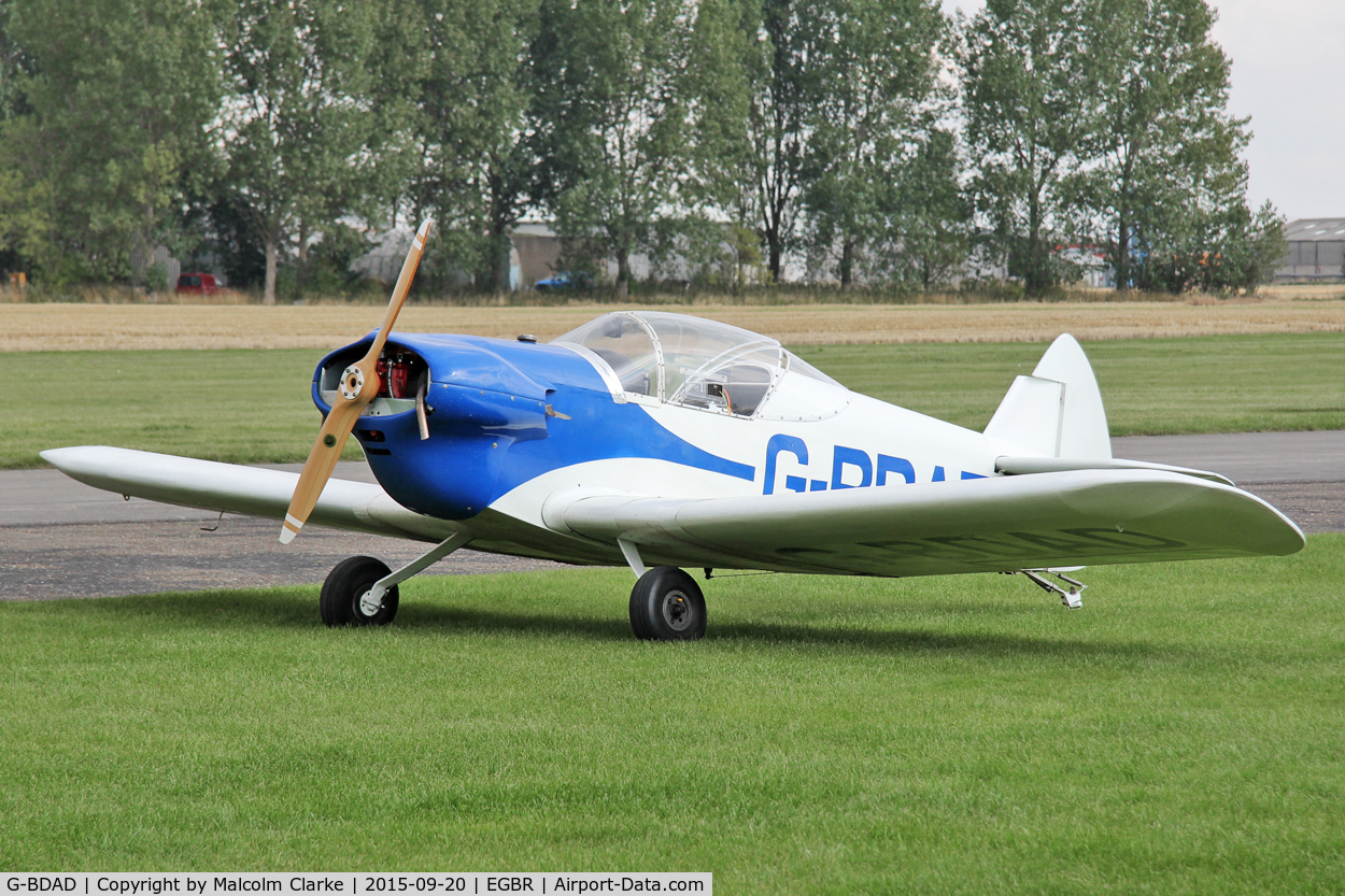 G-BDAD, 1976 Taylor JT-1 Monoplane C/N PFA 1453, Taylor JT-1 Monoplane at The Real Aeroplane Club's Helicopter Fly-In, Breighton Airfield, September 20th 2015.