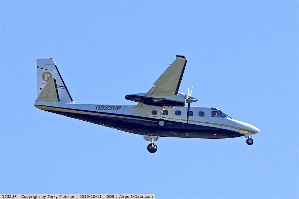 N333UP, Gulfstream American 695A Jetprop 1000 C/N 96015, Gulfstream Am Corp Comm Div 695A, c/n: 96015 at Boston