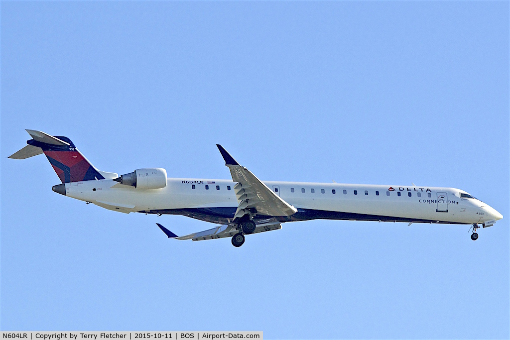 N604LR, 2007 Bombardier CRJ-900ER (CL-600-2D24) C/N 15152, 2007 Bombardier CL600-2D24, c/n: 15152 at Boston