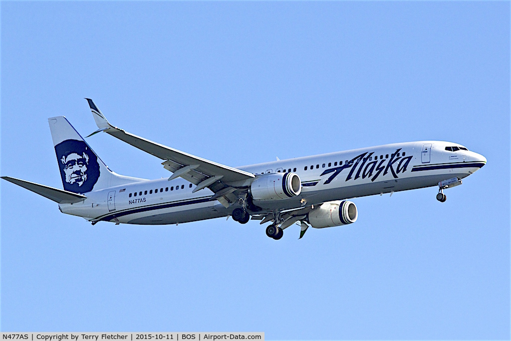 N477AS, 2015 Boeing 737-990/ER C/N 40716, Alaskan's 2015 Boeing 737-990ER, c/n: 40716 at Boston