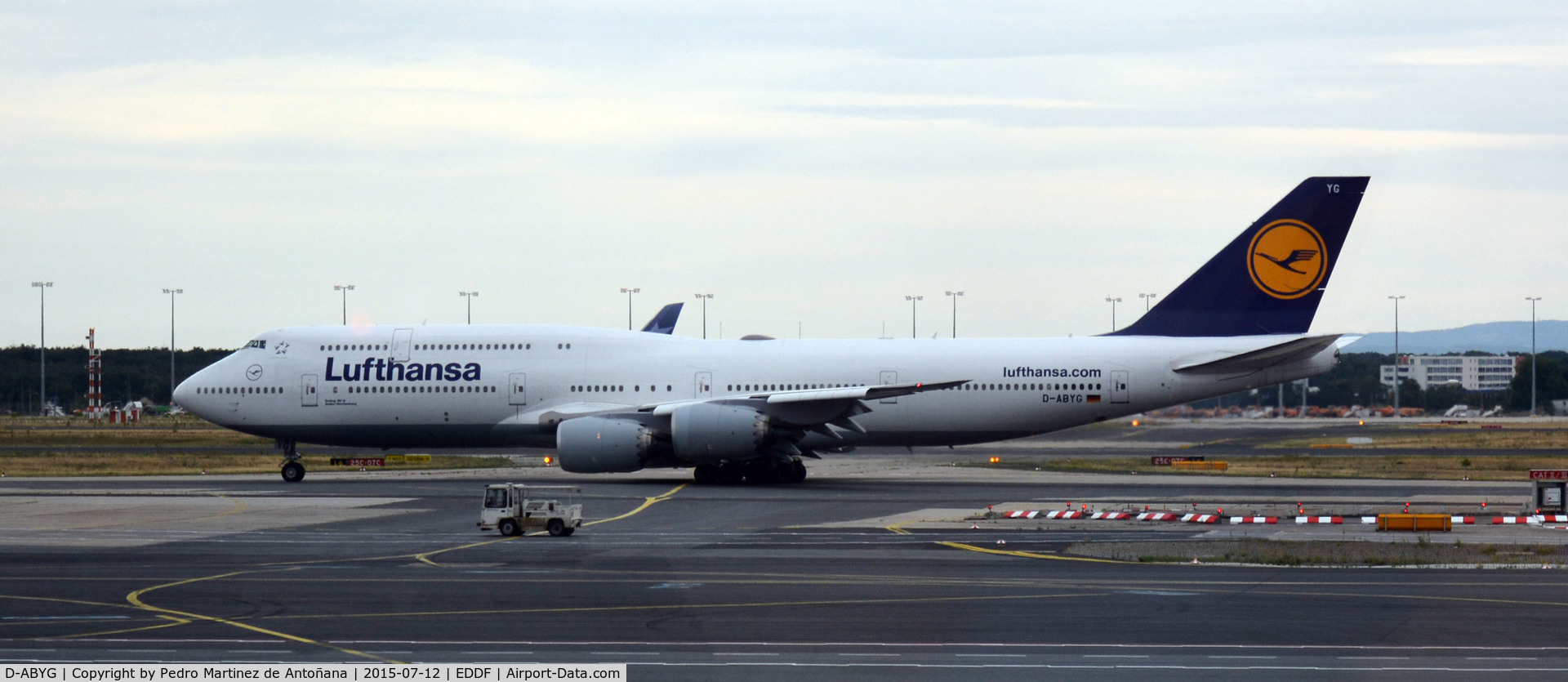 D-ABYG, 2013 Boeing 747-830 C/N 37831, Frankfurt