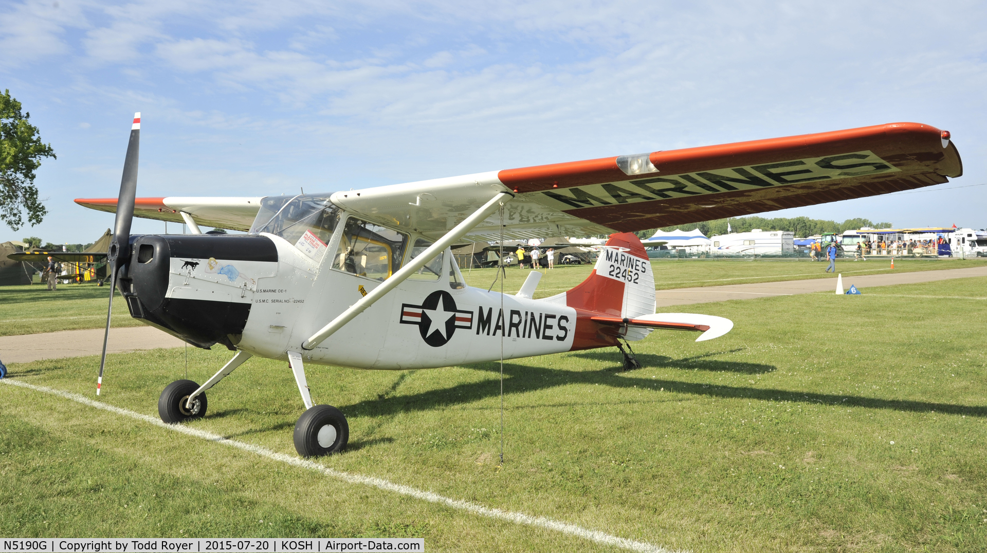 N5190G, 1951 Cessna 305A C/N 22452, Airventure 2015
