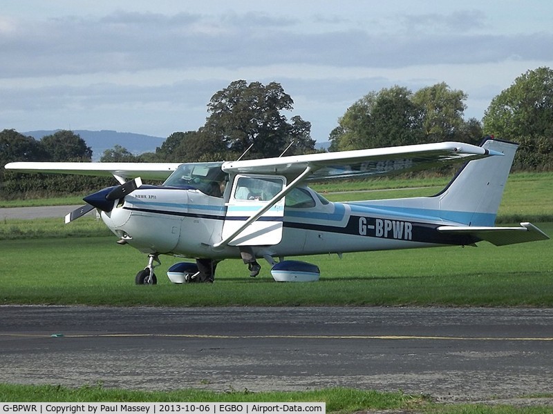 G-BPWR, 1979 Cessna R172K Hawk XP C/N R172-2953, EX:-N758AZ. Flywales.