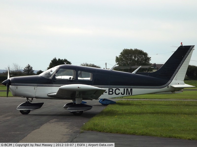 G-BCJM, 1974 Piper PA-28-140 Cherokee Cruiser C/N 28-7425321, @ Aberporth-Wales.