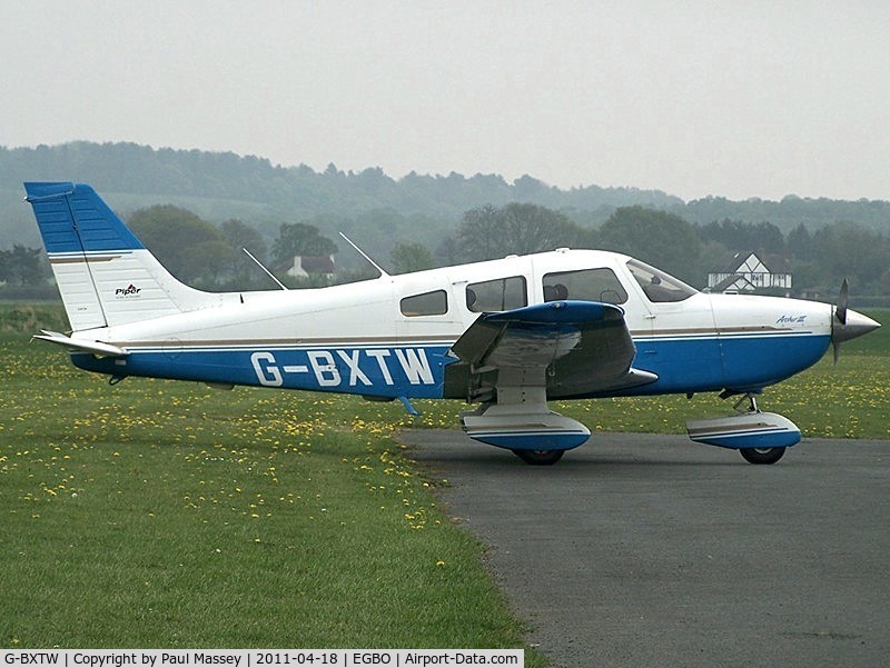 G-BXTW, 1998 Piper PA-28-181 Cherokee Archer III C/N 2843137, Owned by Davidson Plant Hire.EX:-N41279.