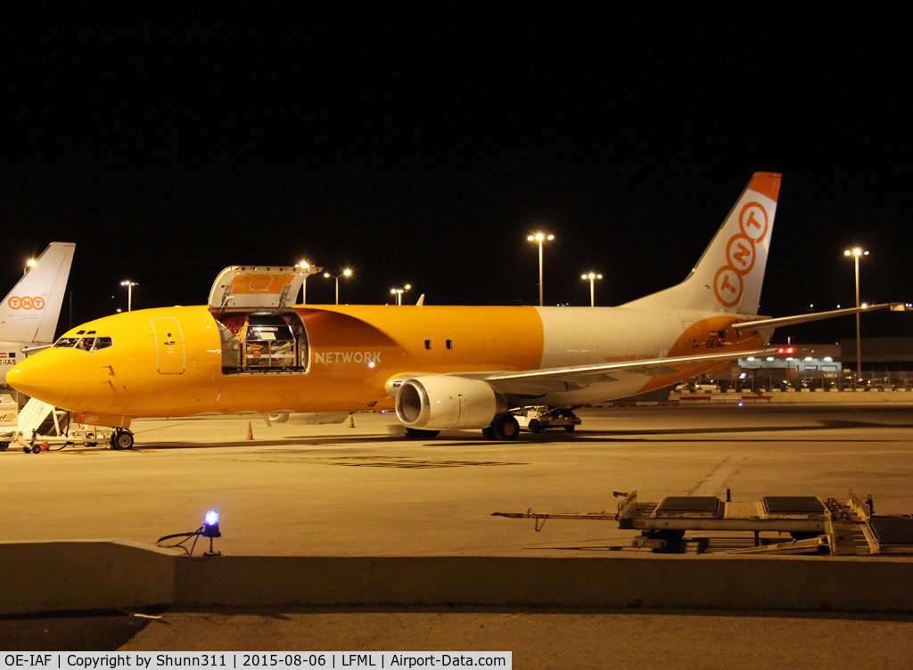 OE-IAF, 1999 Boeing 737-33V C/N 29341, Parked at the Cargo area... new TNT c/s