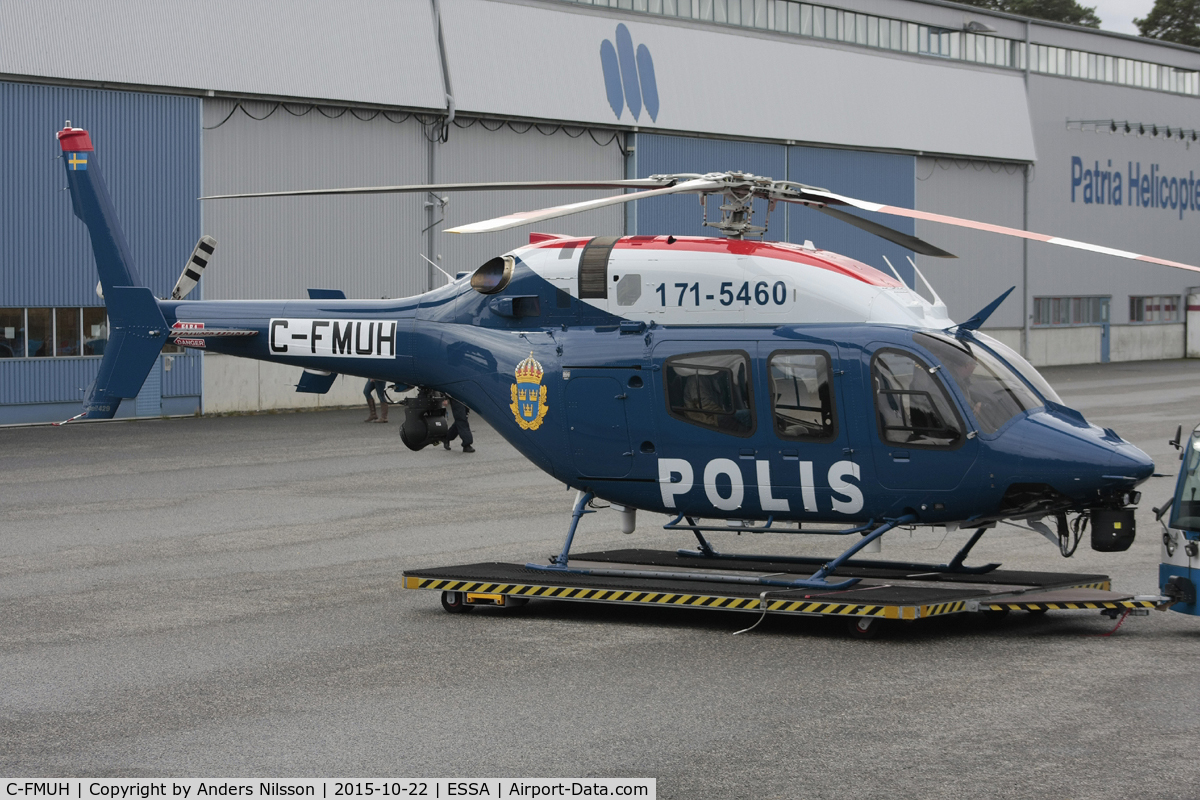 C-FMUH, 2014 Bell 429 GlobalRanger C/N 57205, Registred SE-JPX 2015-10-28.