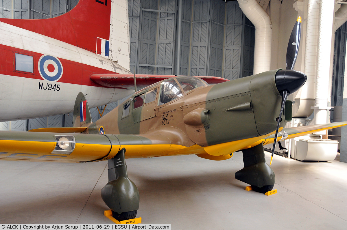 G-ALCK, F Hills And Sons Ltd Proctor 3 C/N H536, On display at IWM Duxford. Plaque states that LZ766 was built in 1944 as a RAF radio trainer, and passed into civilian ownership in 1949.